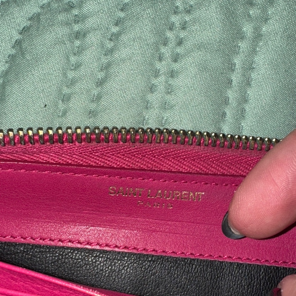 Vintage YSL Magenta Leather Women's Wallet - Picture 7 of 7